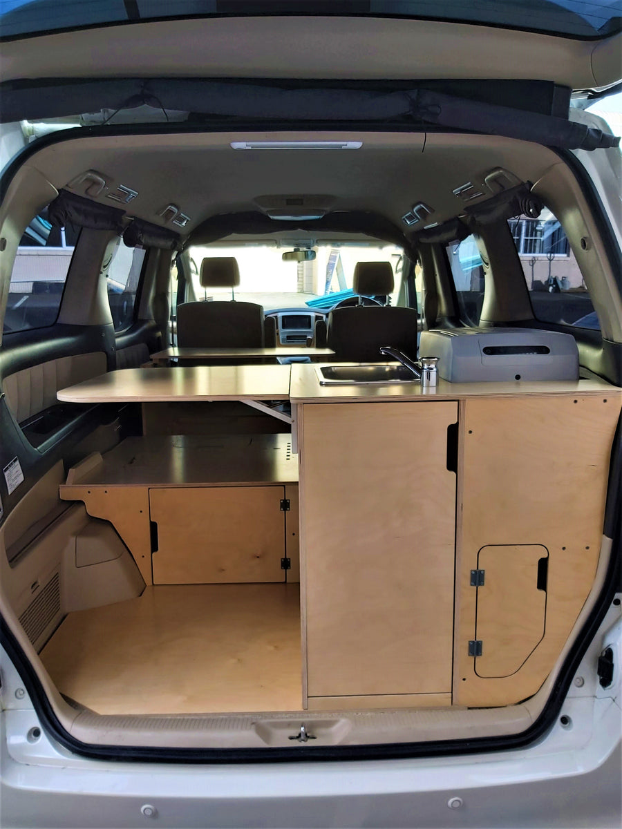 Minivan store bed conversion