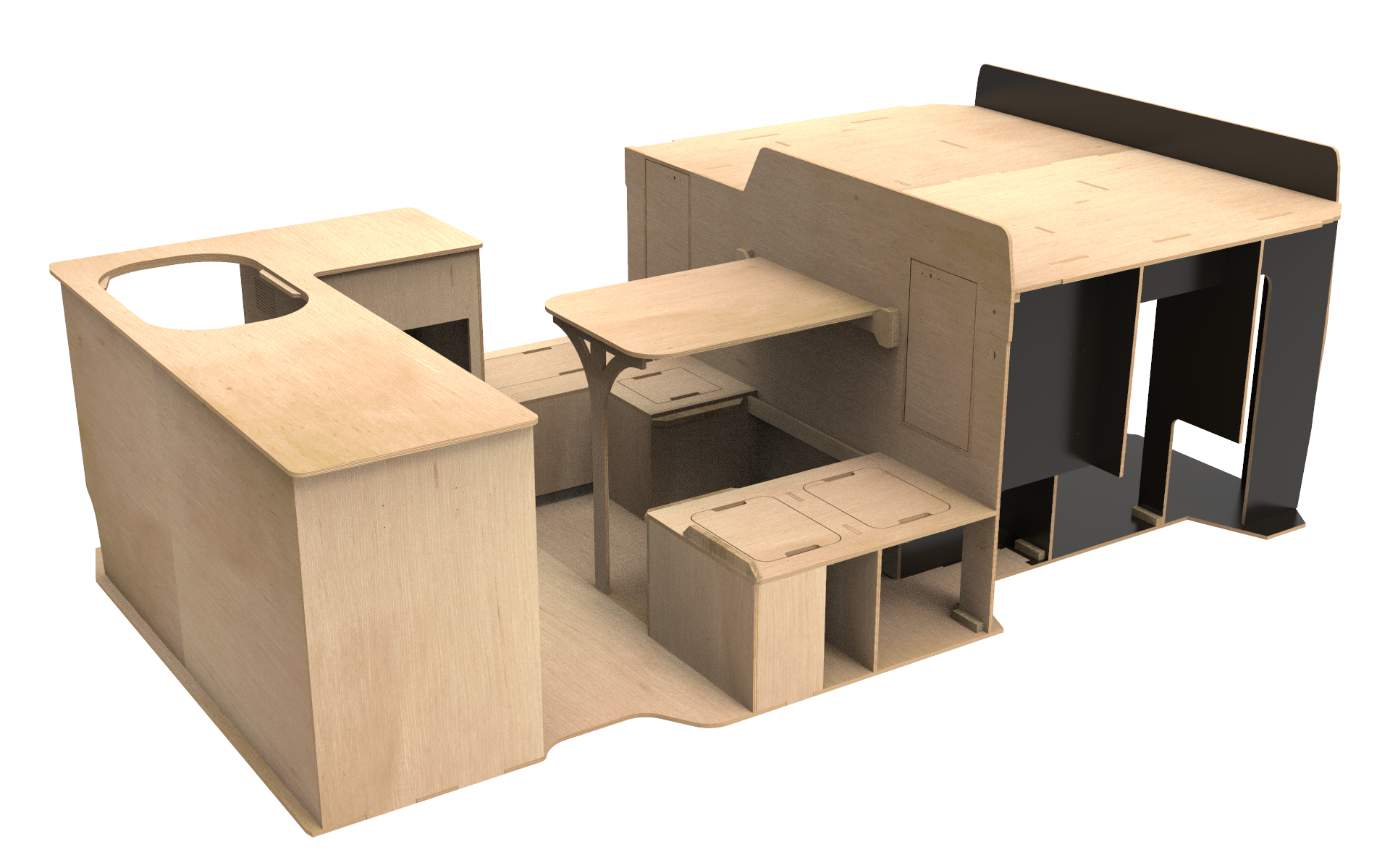 Camper Van Conversion Kit (LARGE CARGO) – VanLab NZ